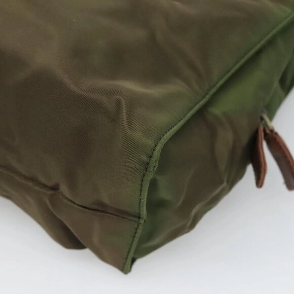 PRADA Shoulder Bag Nylon Khaki Auth 119570 - Picture 4 of 16